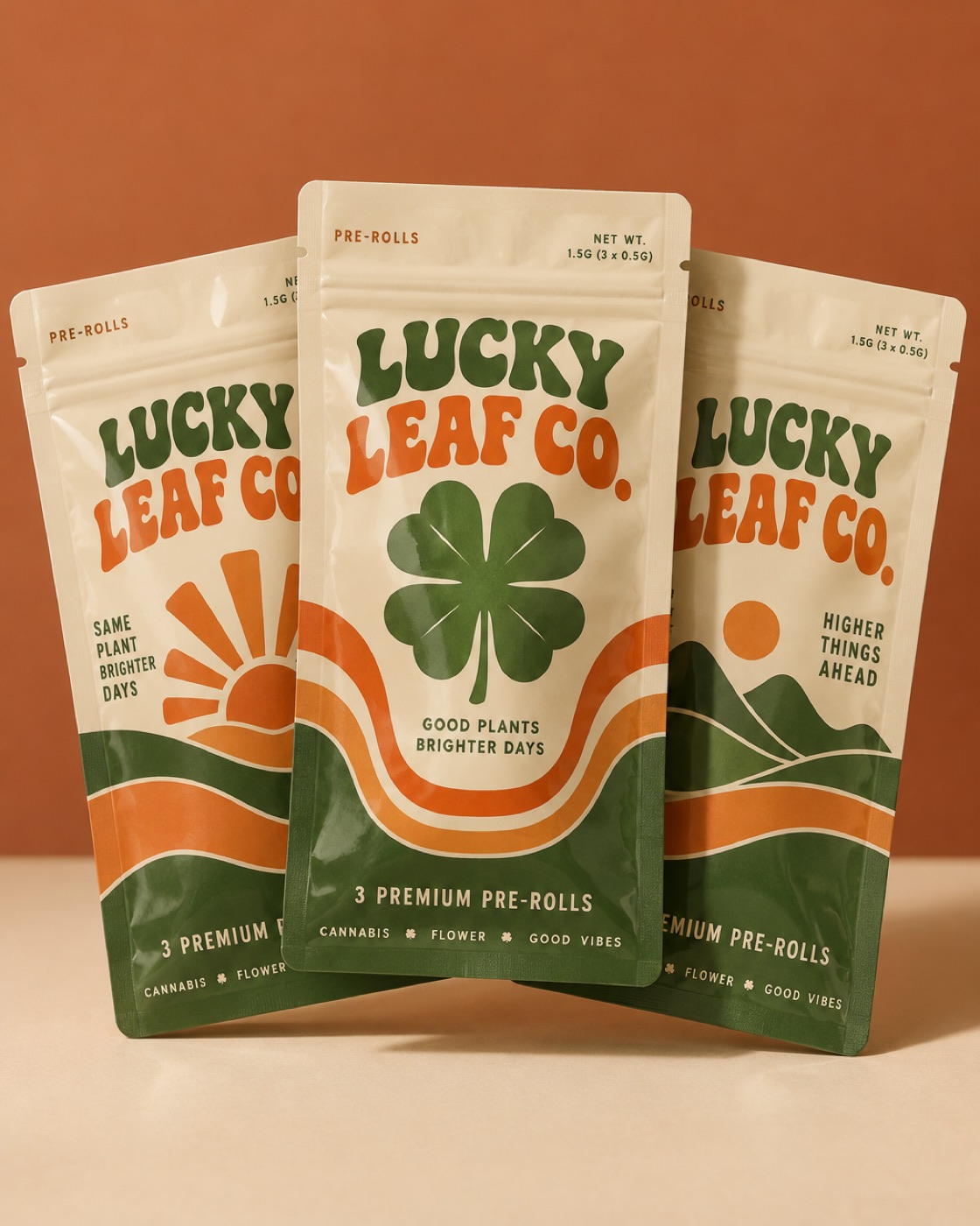 Lucky Leaf Co. pre-roll bags