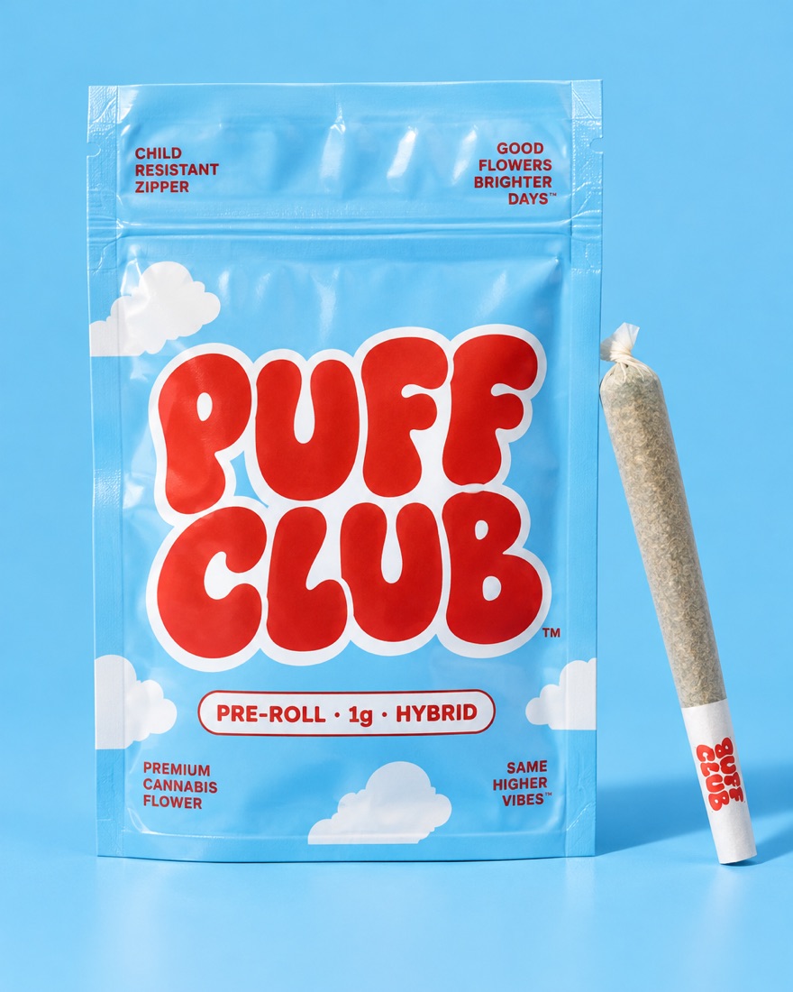 Puff Club pre-roll bag